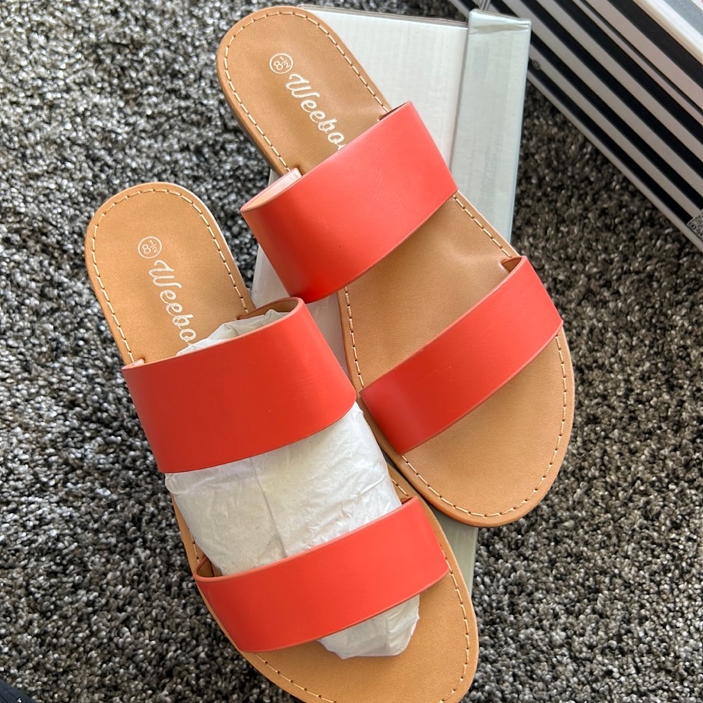 Sandals - orange NWT size 8.5